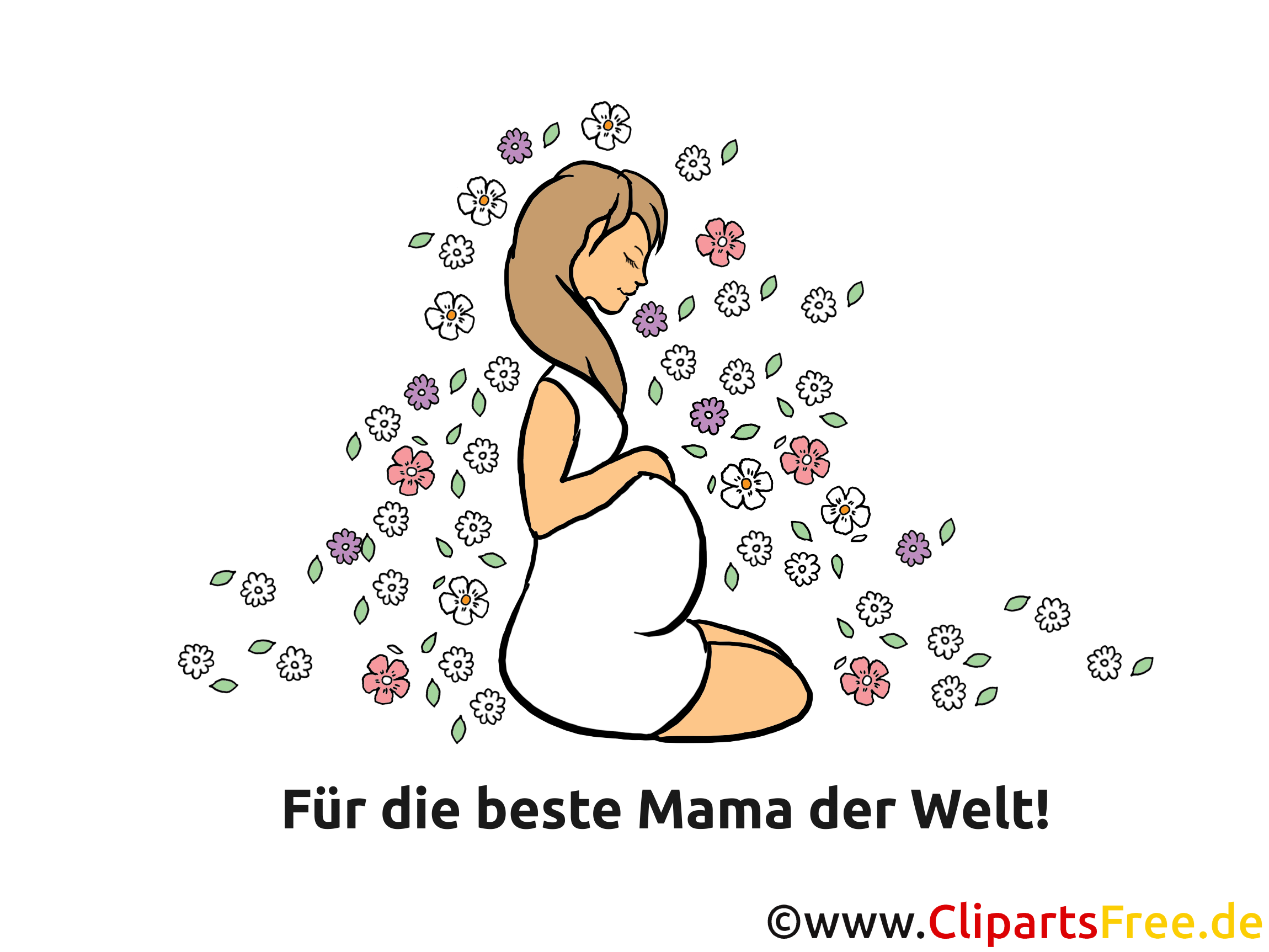 Glückwunschkarte zur Geburt Für beste Mama der Welt
