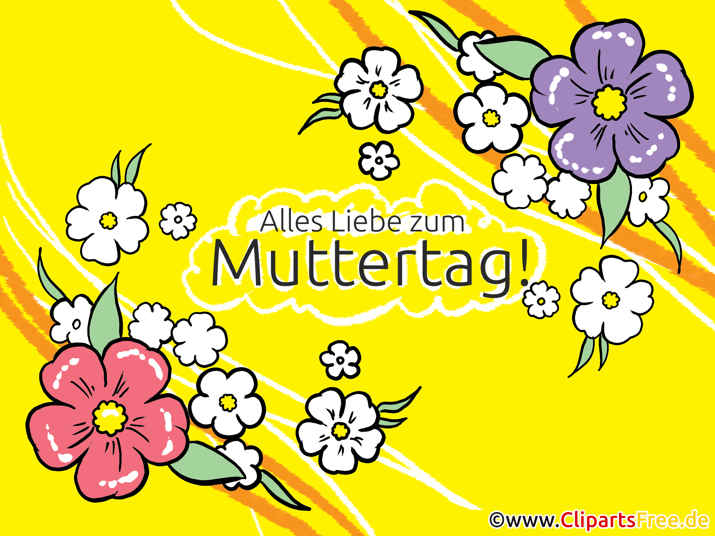 Karte zum Muttertag Alles Liebe zum Muttertag