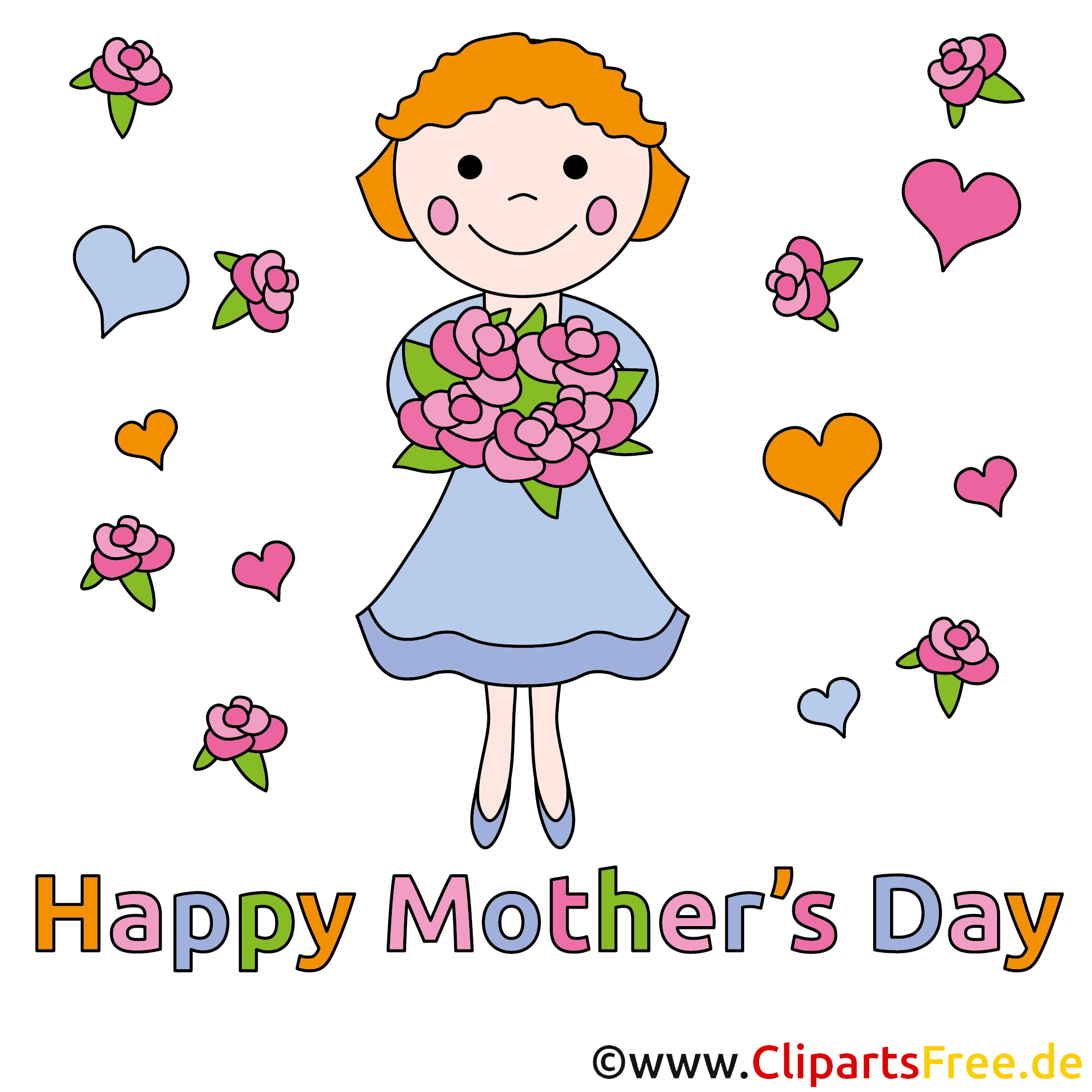 Zum Muttertag Clipart