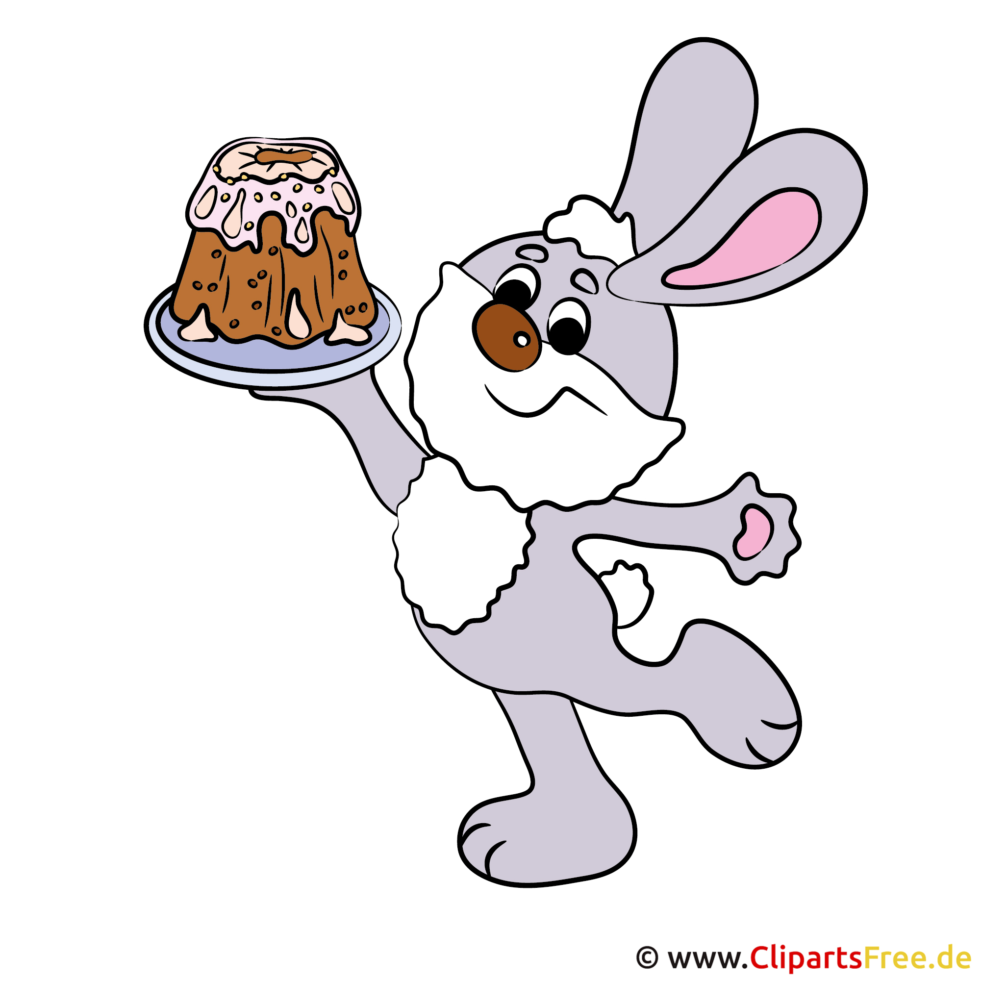 Hase zu Ostern Clipart-Bilder kostenlos