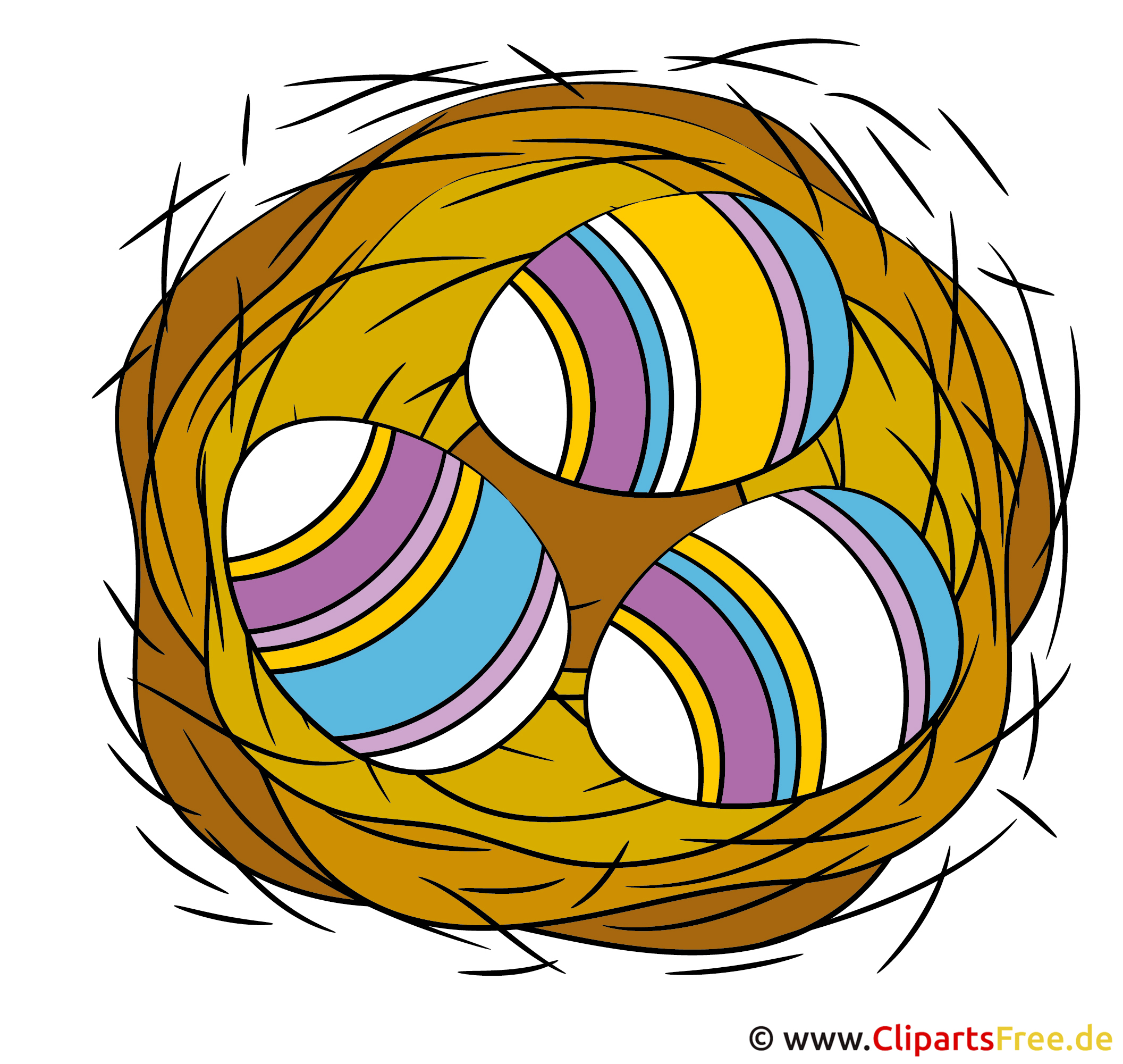 Nest Mit Eier Clipart