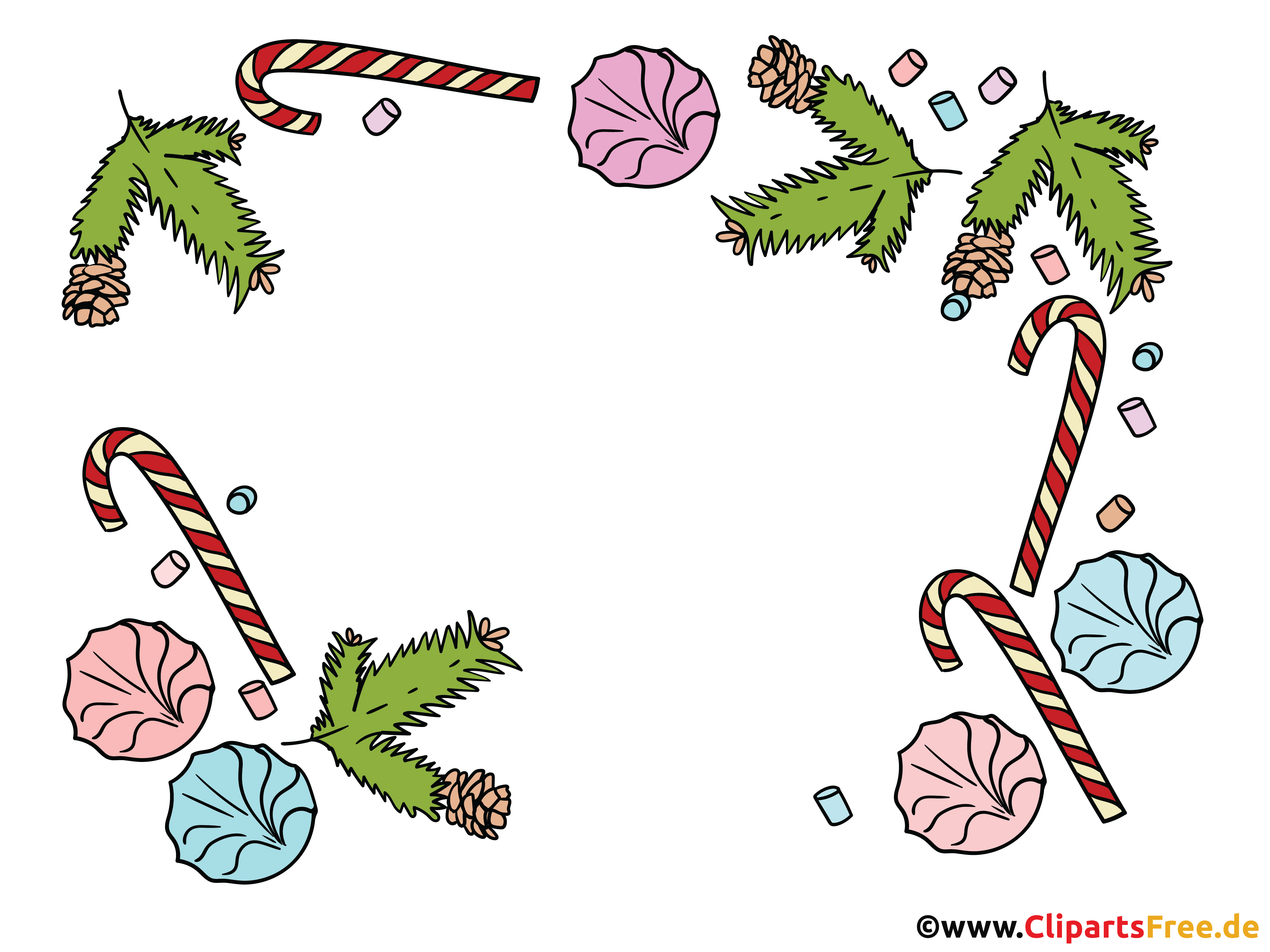 PNG Rahmen zu Weihnachten