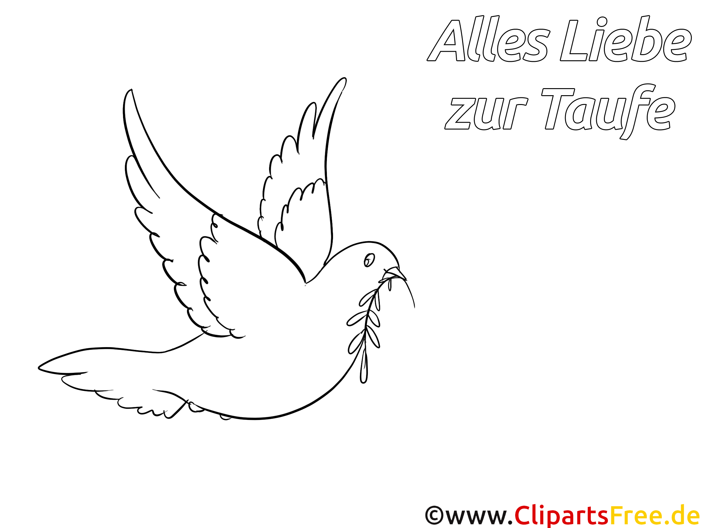 taube malvorlageausmalbild zum ausmalen