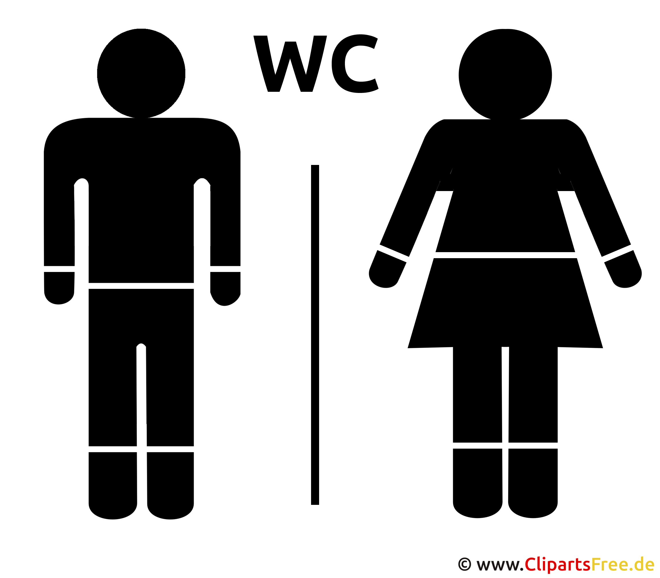 WC Schild - Bilder für Lehrer