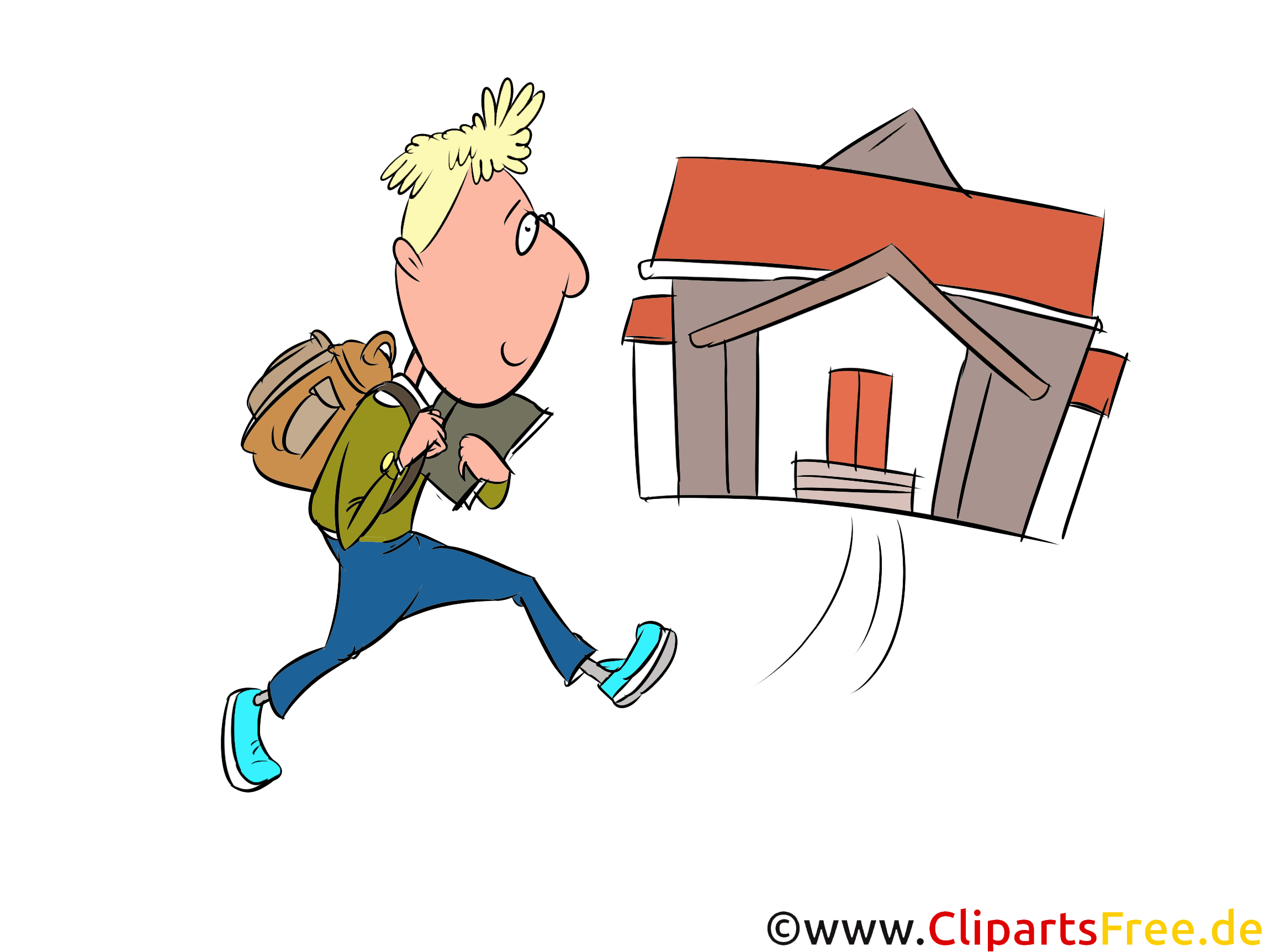Schoolboy Is Going To School Image Illustration Clip Art Artwork