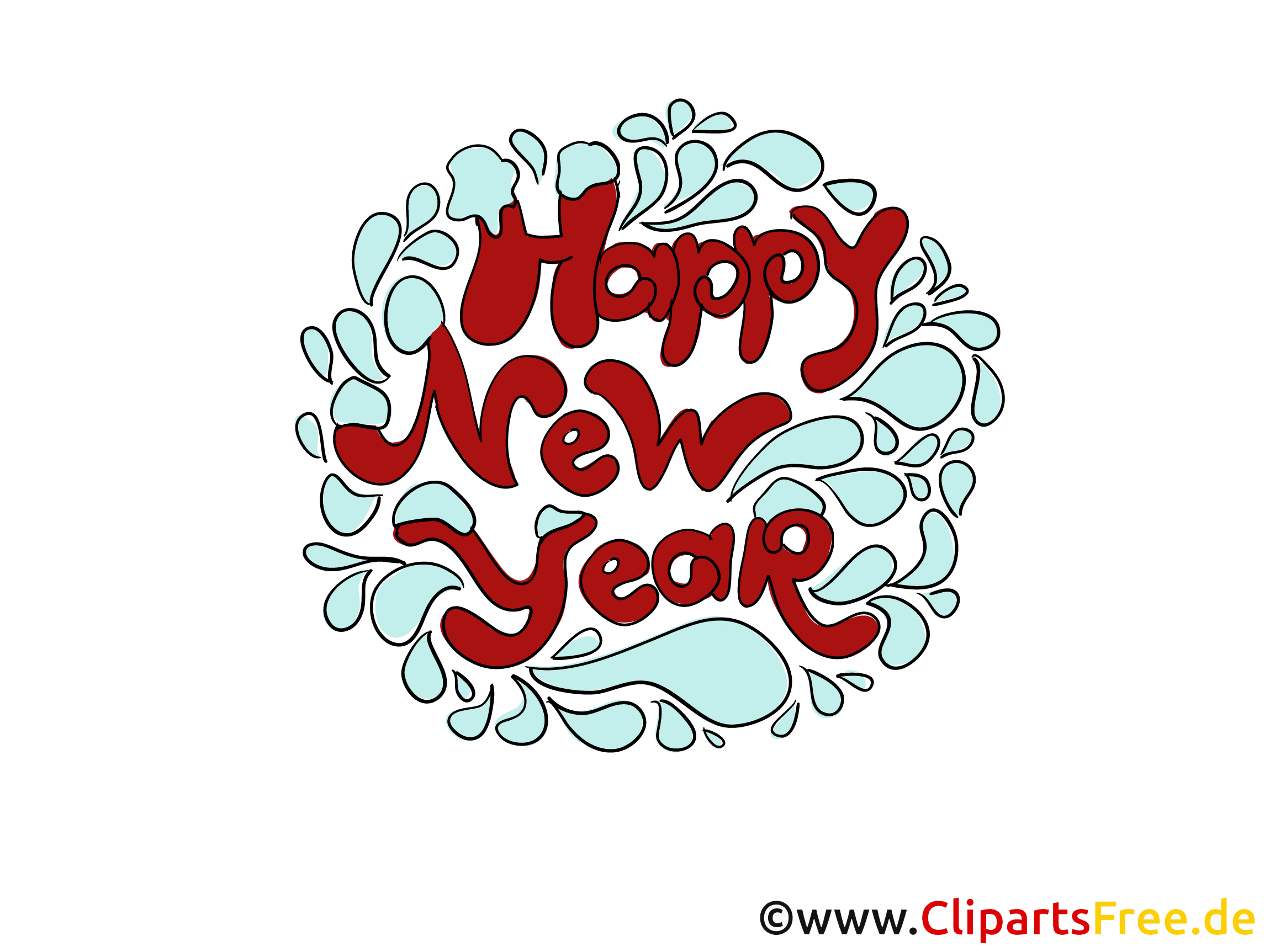 Grusskarten kostenlos zum Silvester und Neujahr