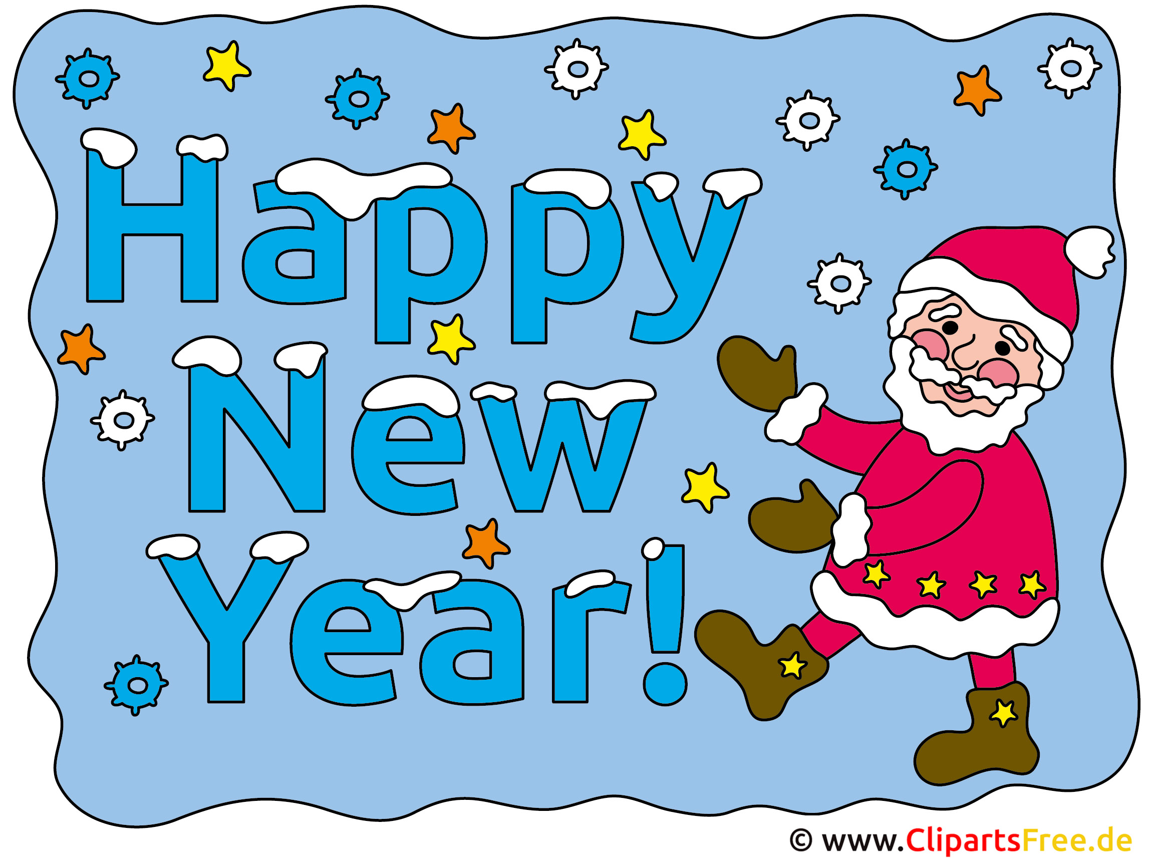 New Year Clip Art - Bilder für Schule