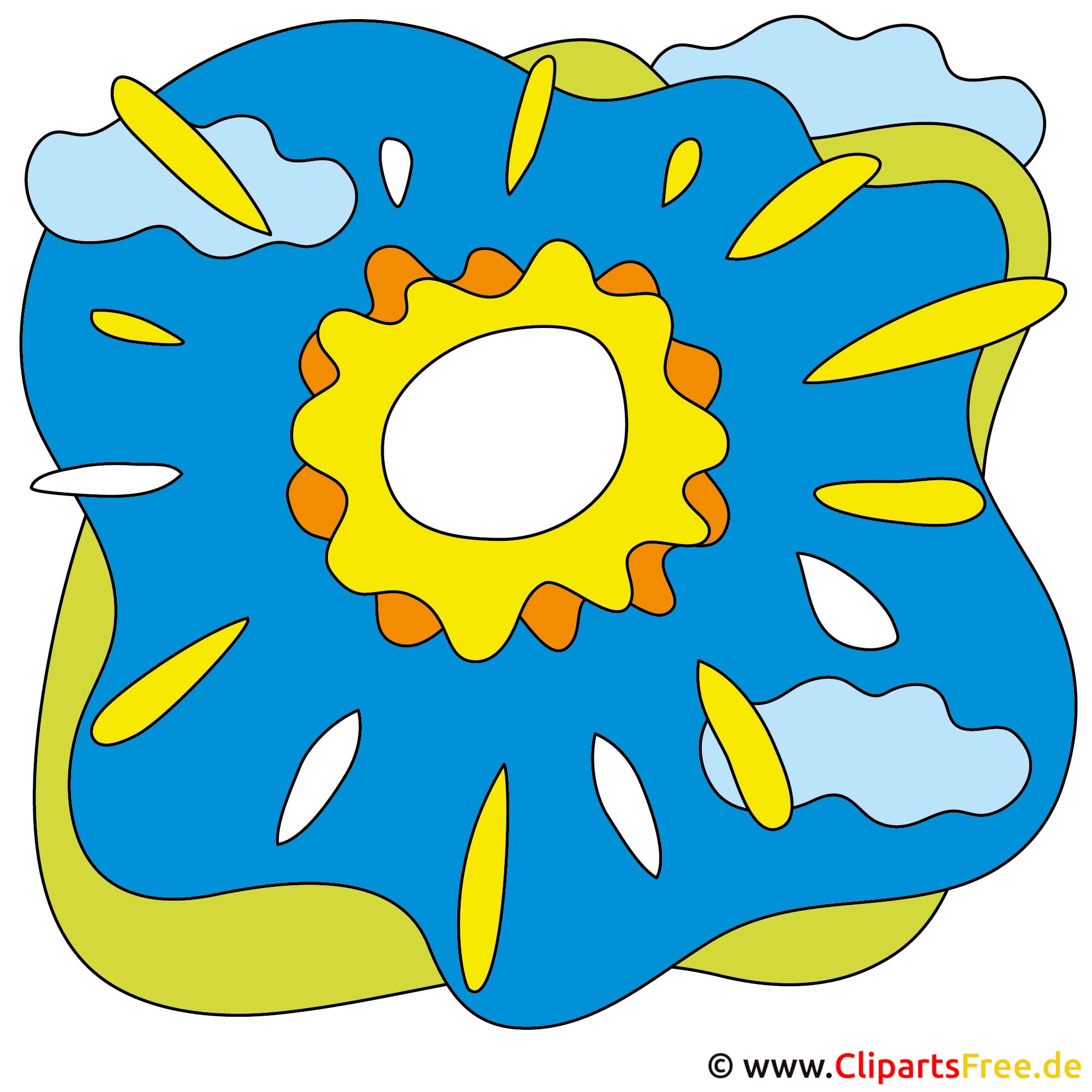 Sonne im Himmel Cliparts free