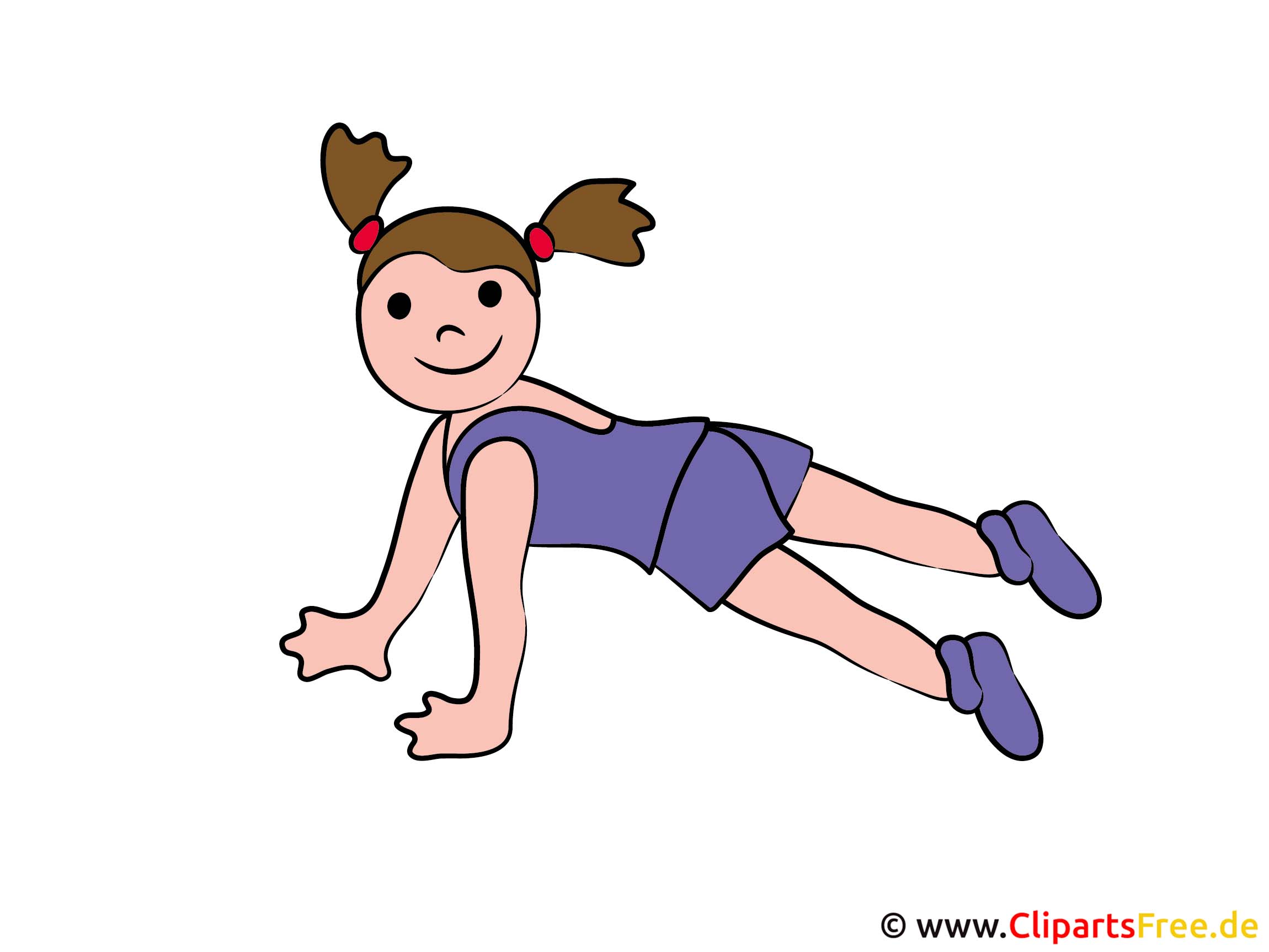 Fitness Cartoon - Bilder für Schule