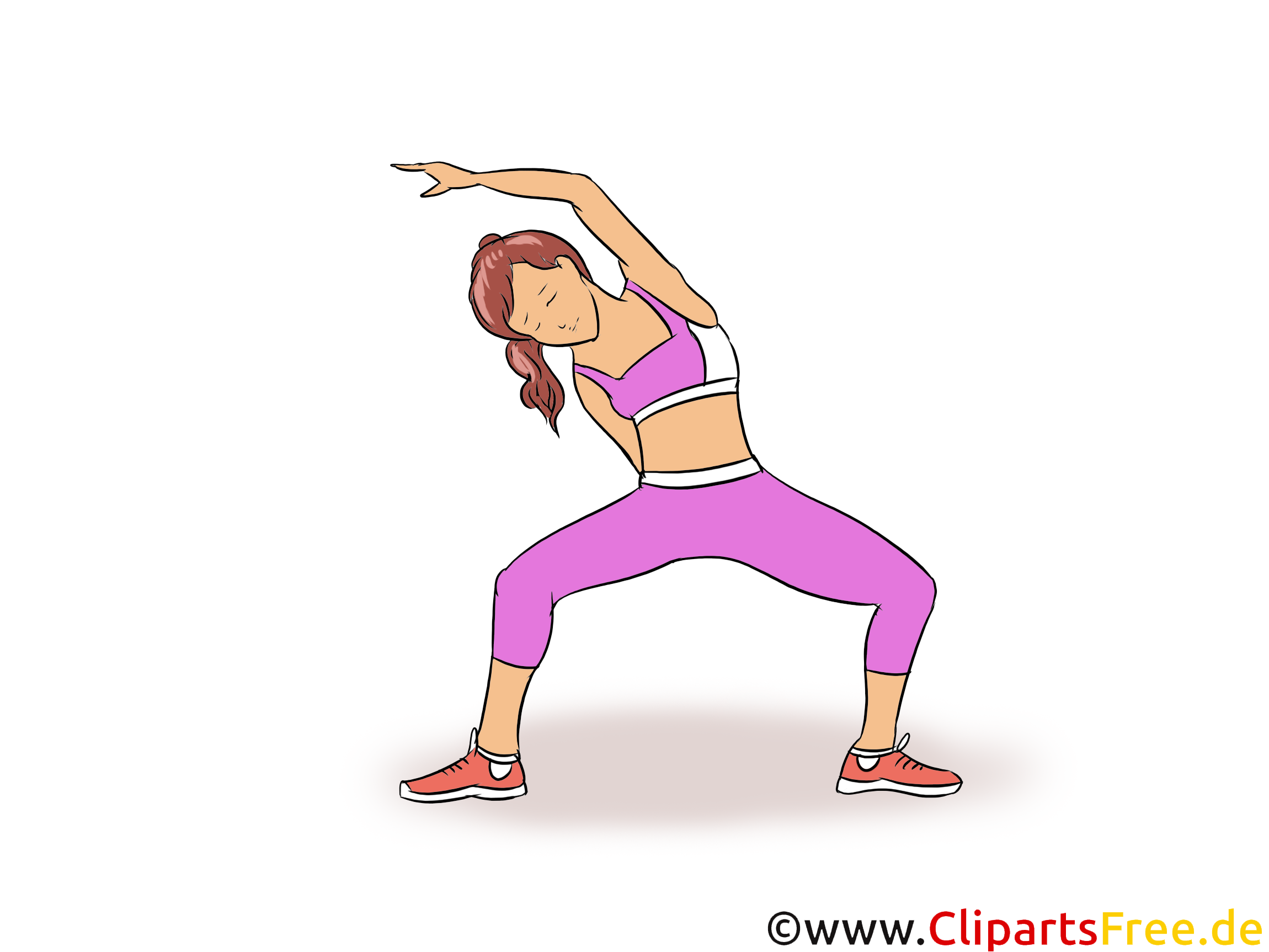 Woman Fitness Clip Art free