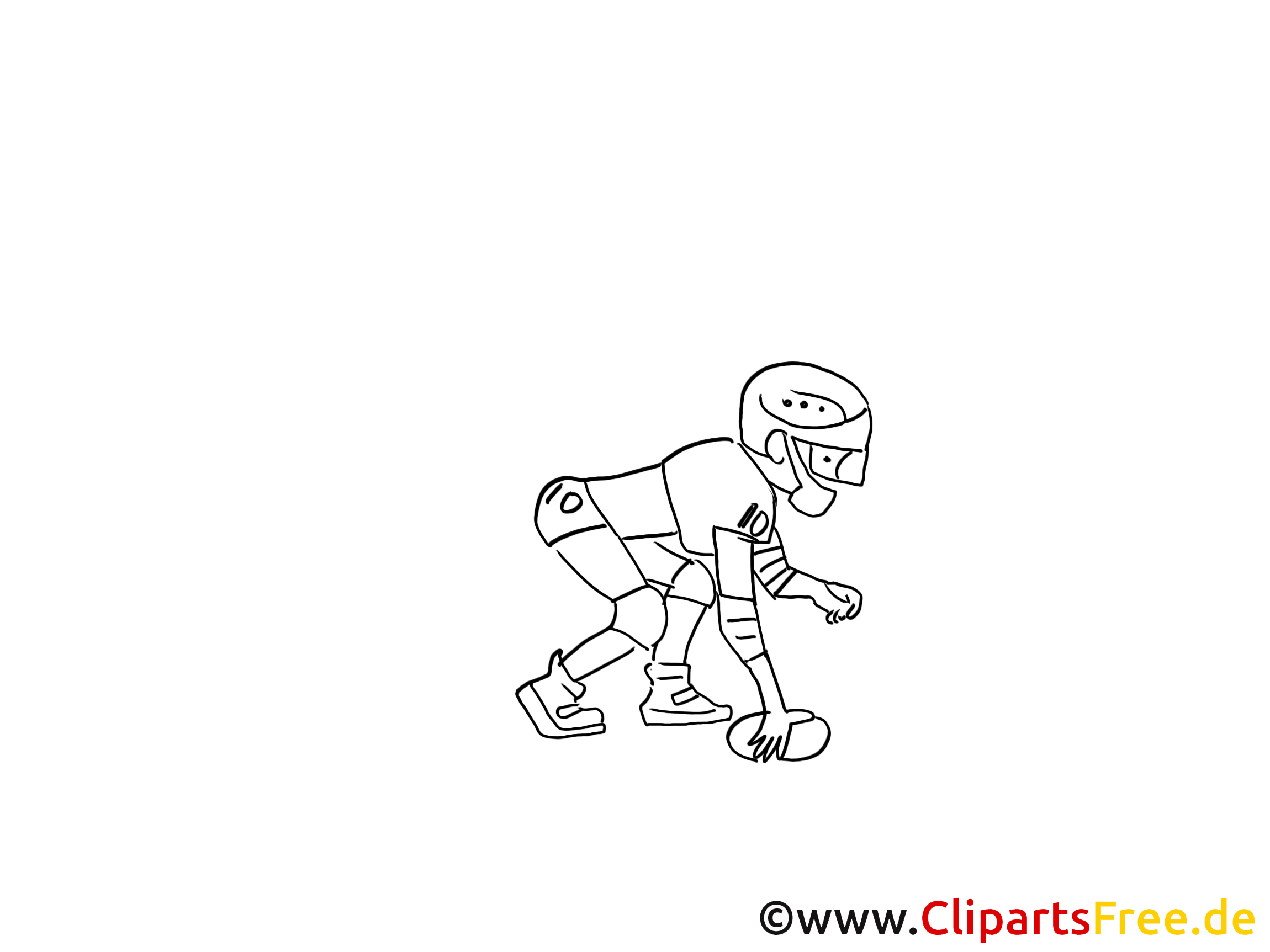 Football Zeichnung schwarz-weiss, Bild, Clipart, Comic ...