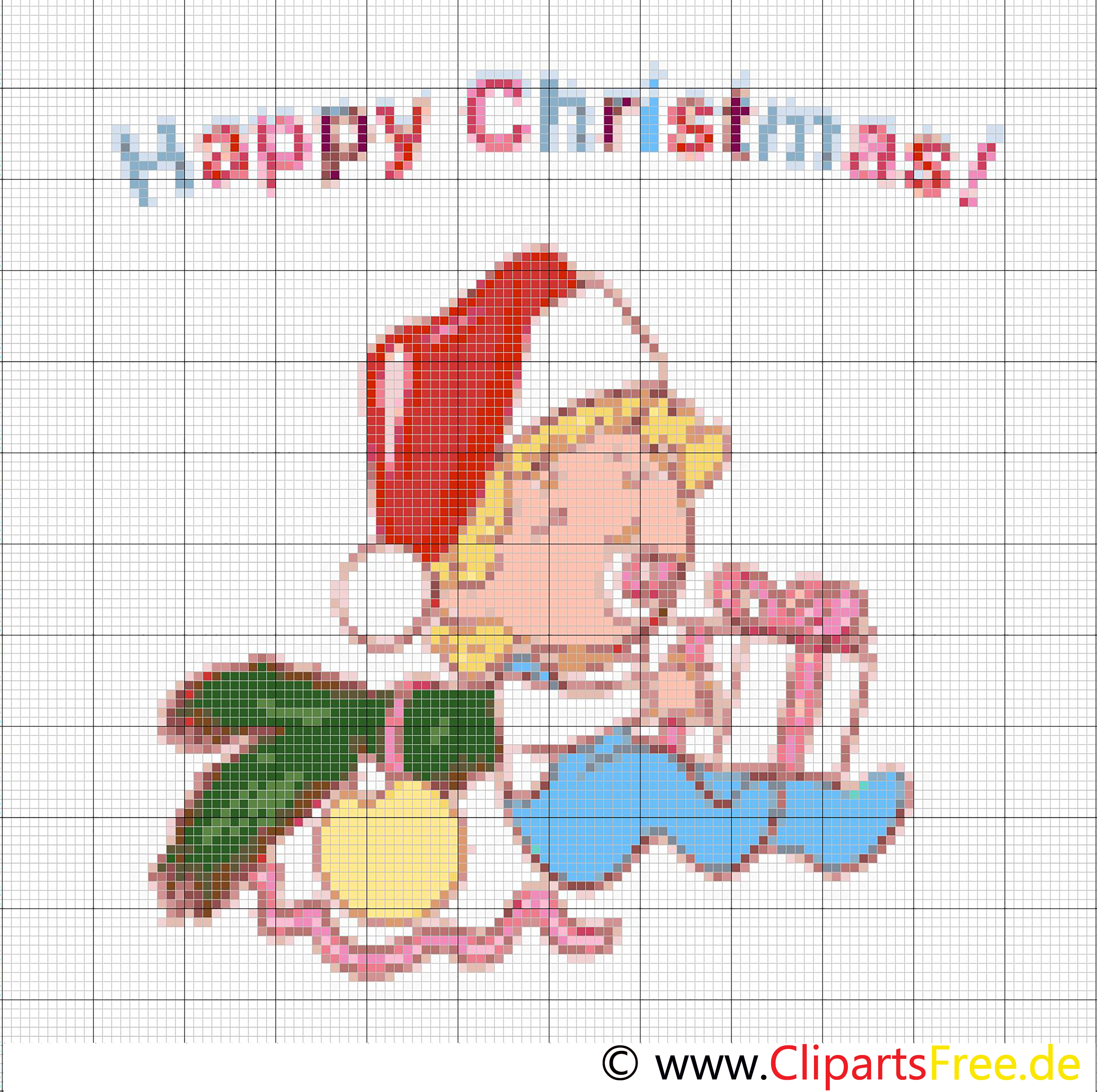 Sticken für Weihnachten - Vorlagen kostenlos