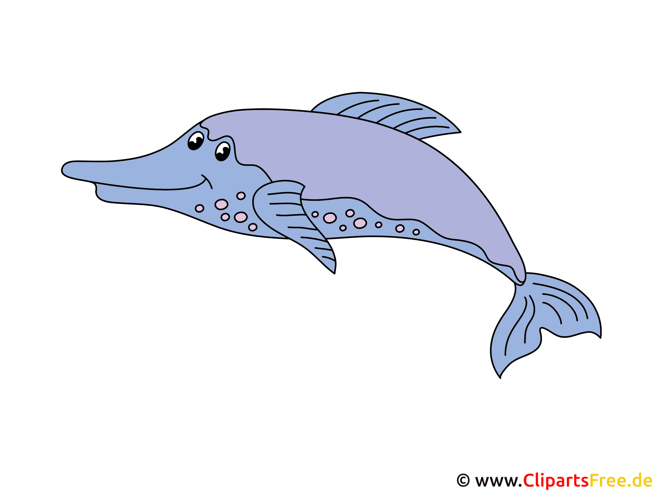 イルカの魚のクリップアート