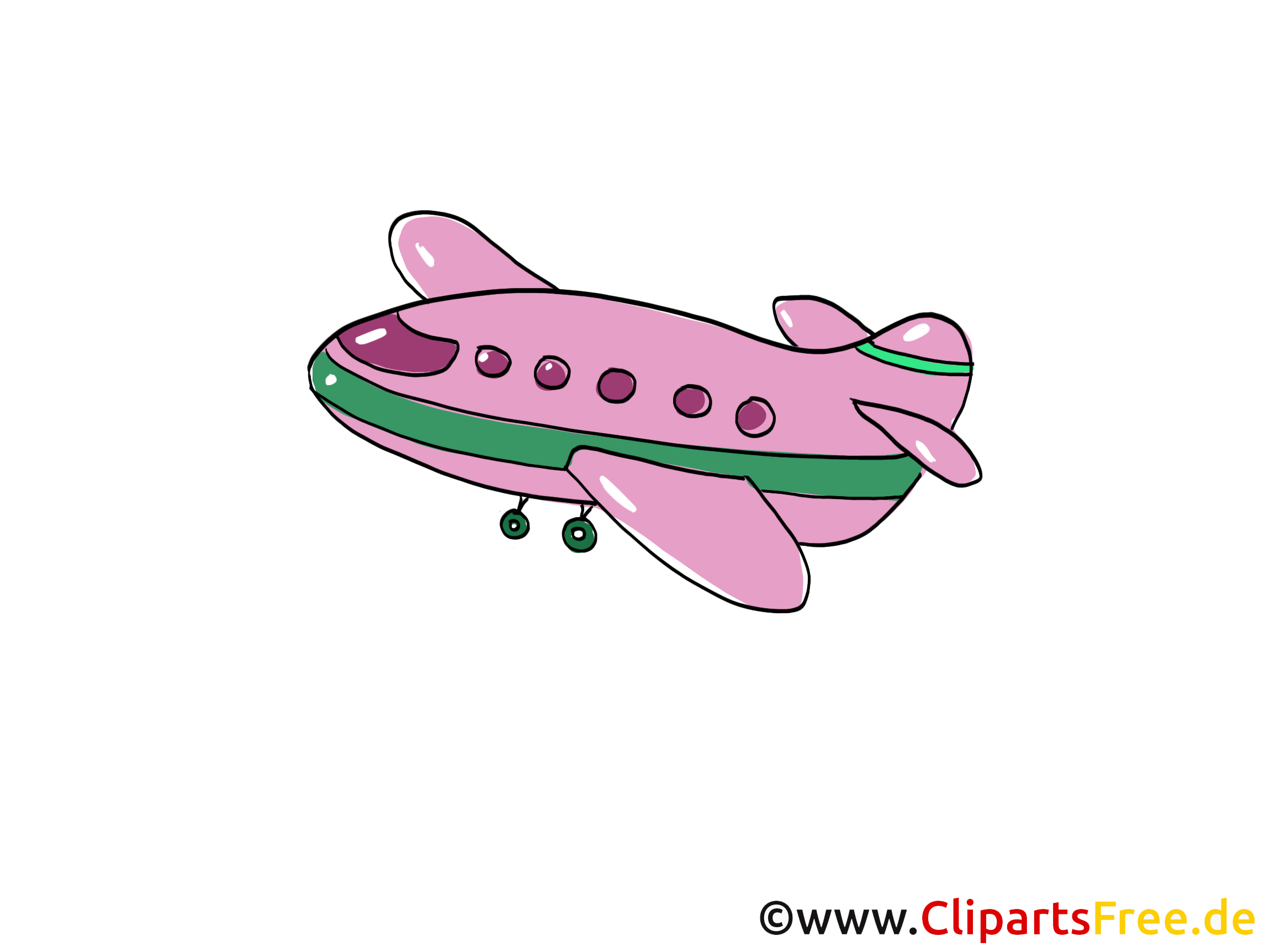 Flugzeug Clipart, Bild, Cartoon, Comic, Grafik