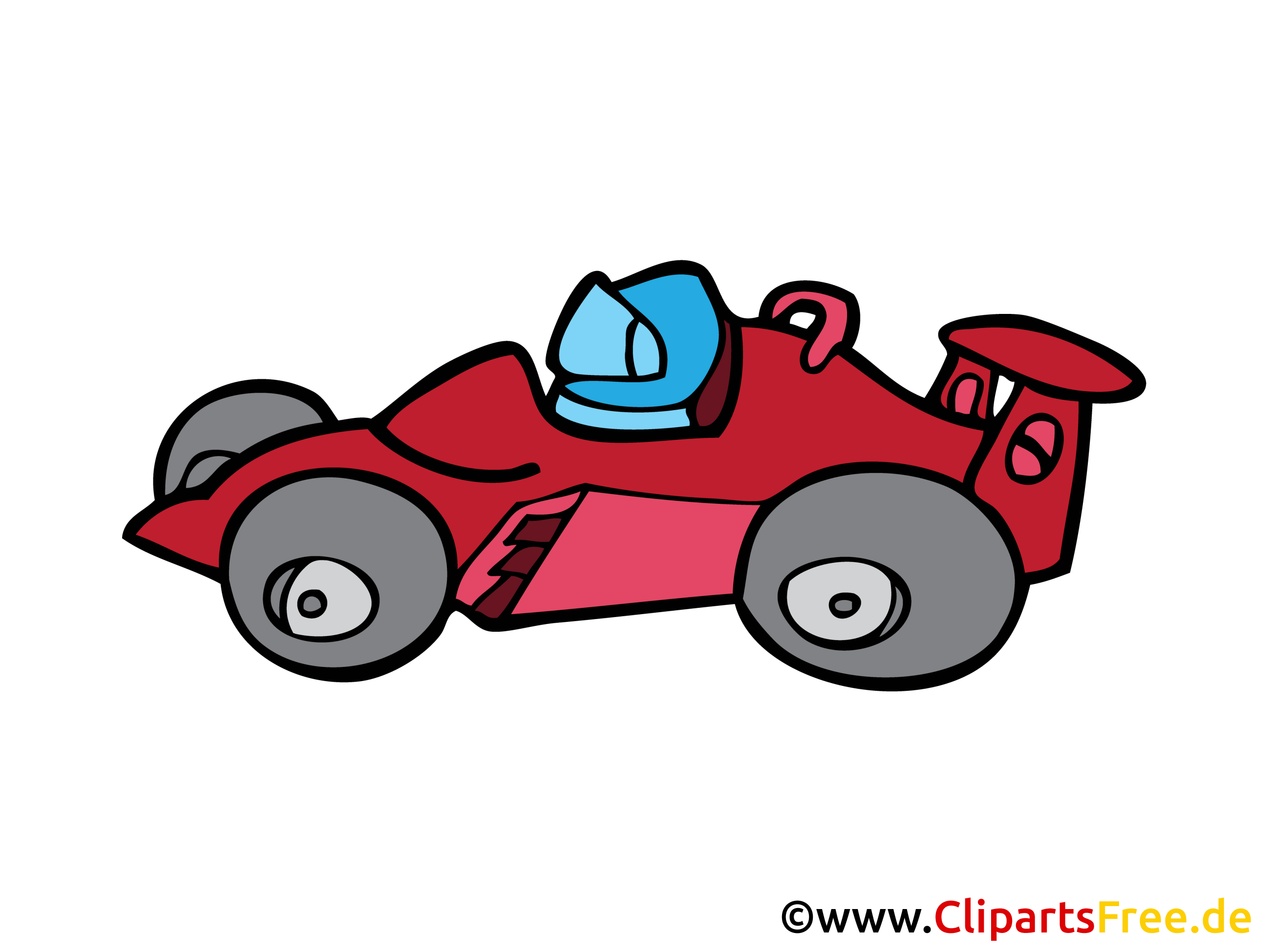 formel 1 rennwagen cartoon bild clipart zeichnung