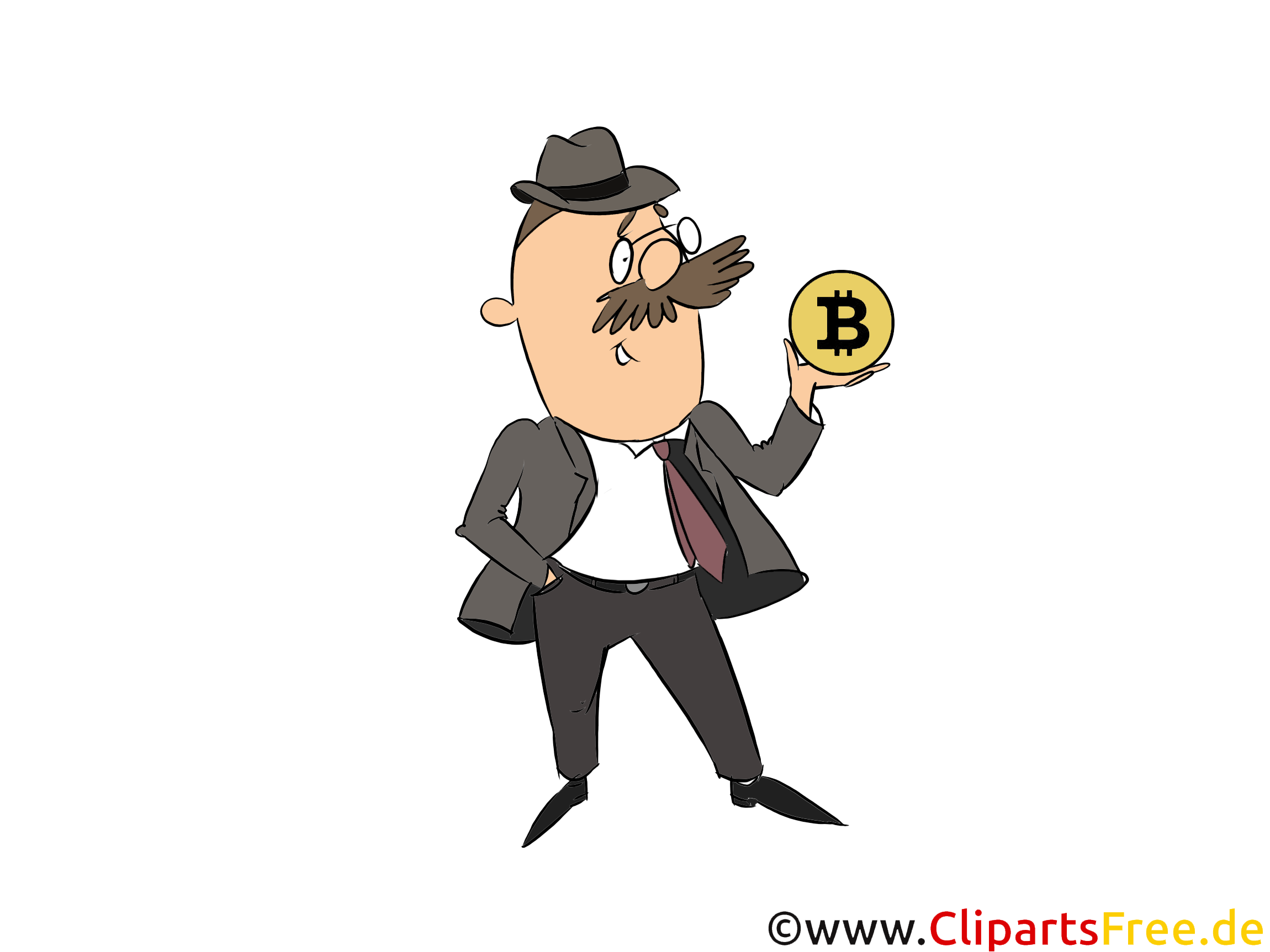 ビットコイン投資家の写真 クリップアート イラスト ビットコイン投資家の写真 クリップアート イラスト