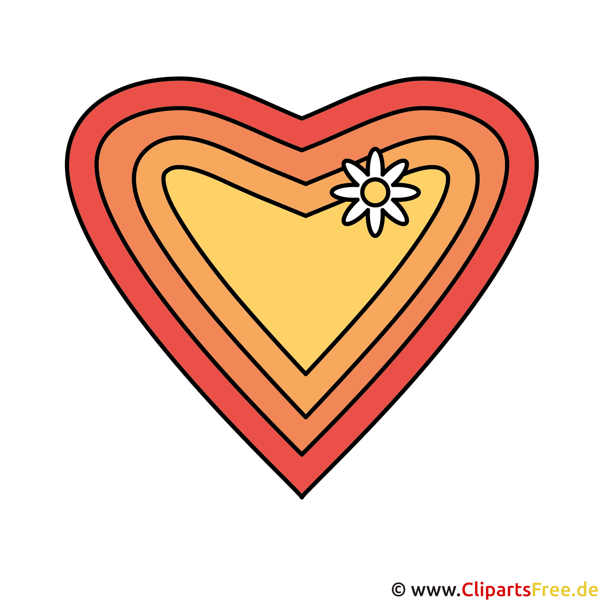 Herz Clip Art zum Valentinstag