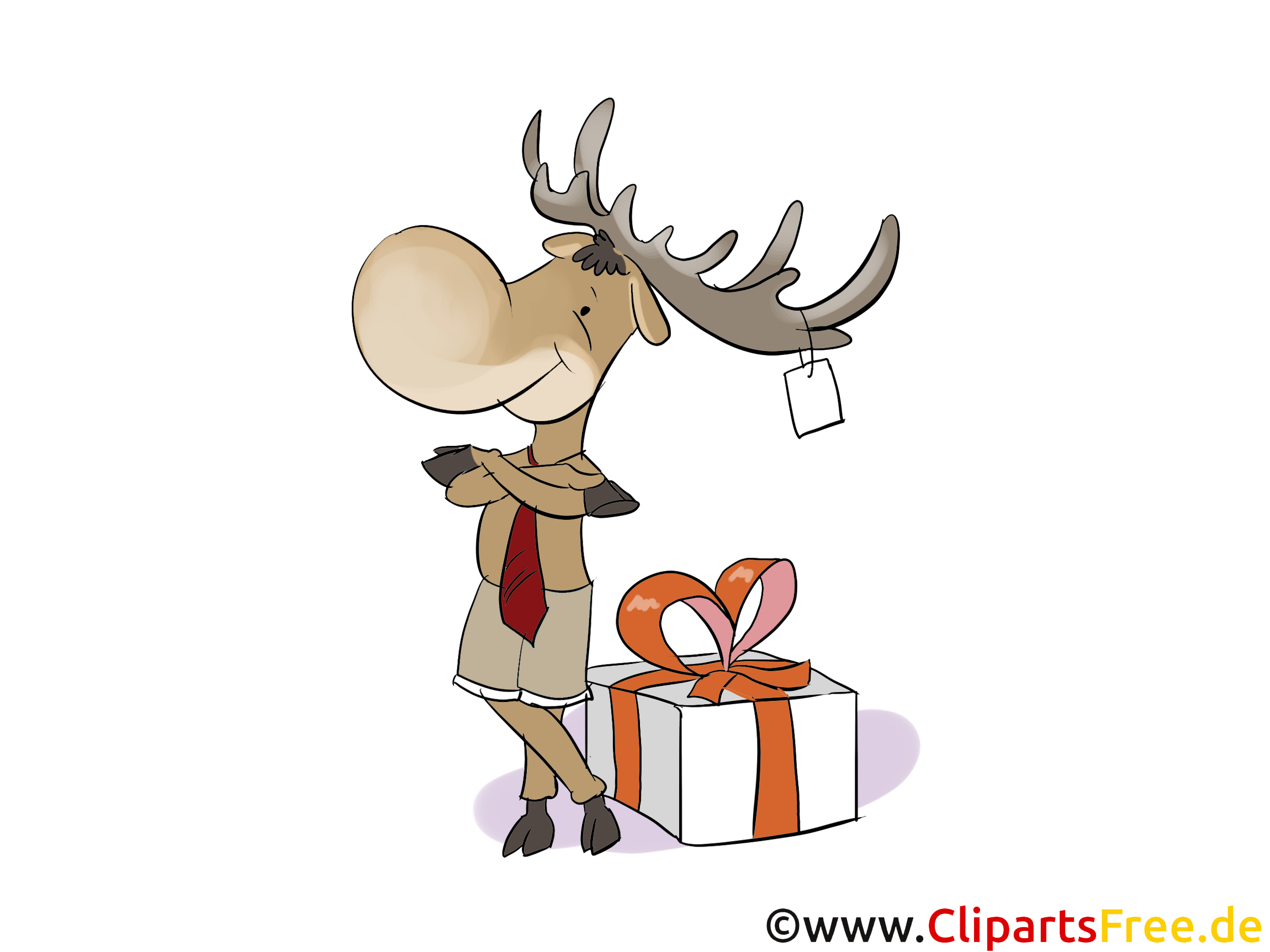 Weihnachtsbilder Elch 2025 Kathy Roseann