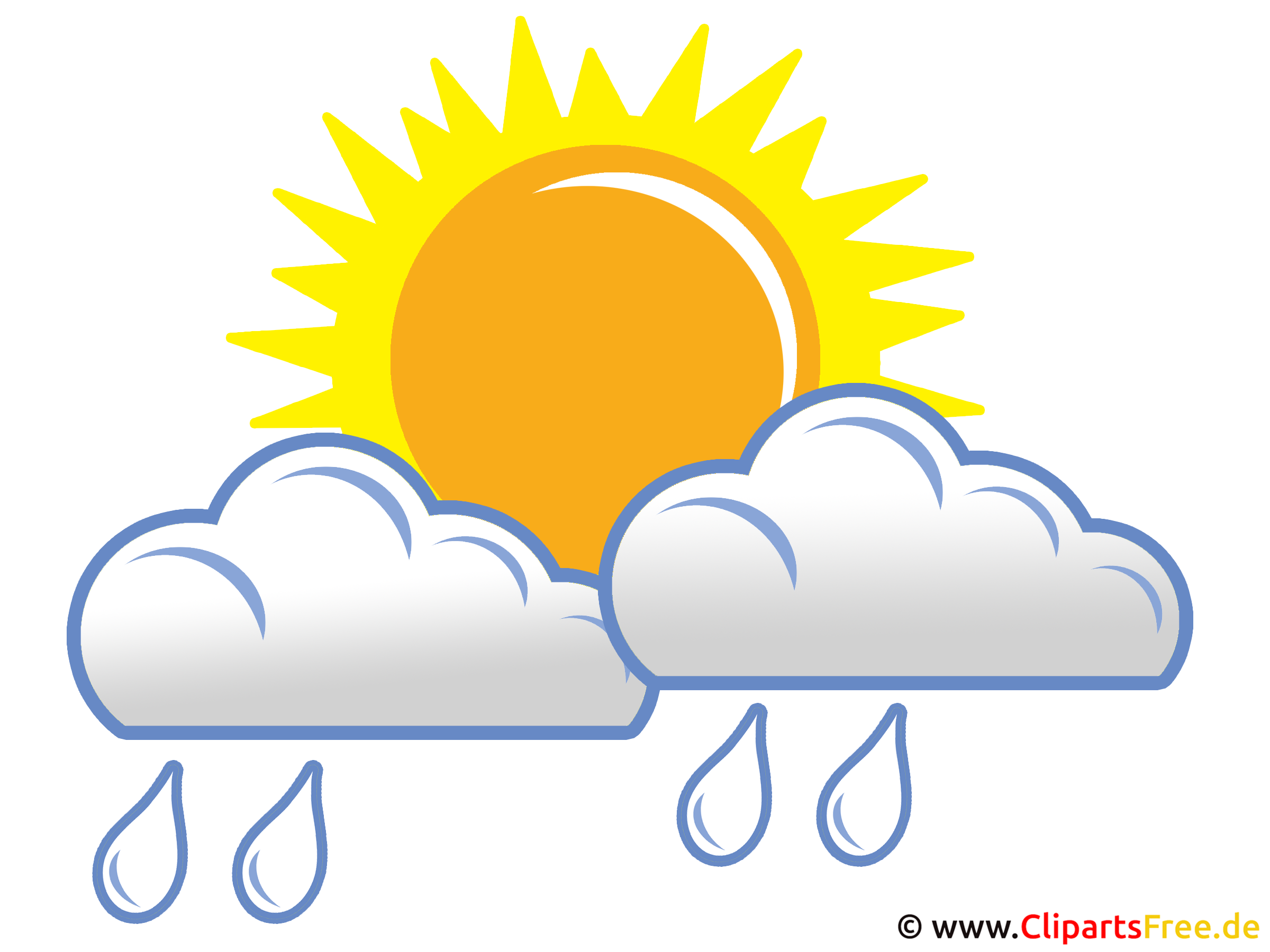  Regen  Clipart Bild