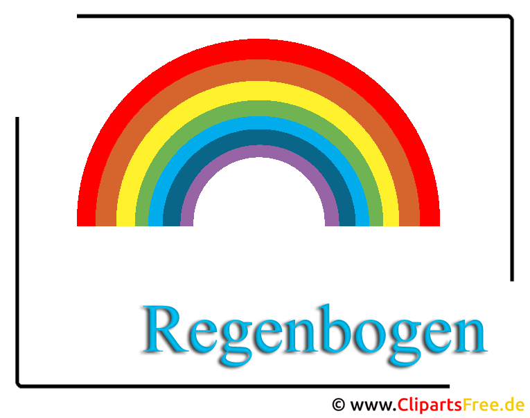 Regenbogen Clipart Free Wetter Bilder Kostenlos