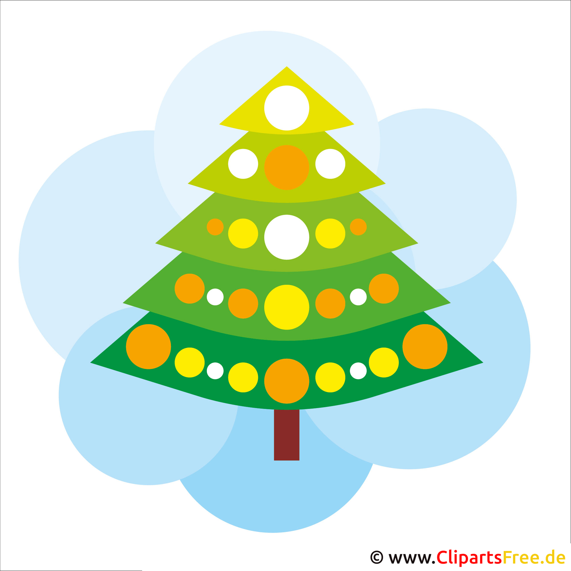 Frohe Weihnachten Clipart Tannenbaum Zum Ausdrucken