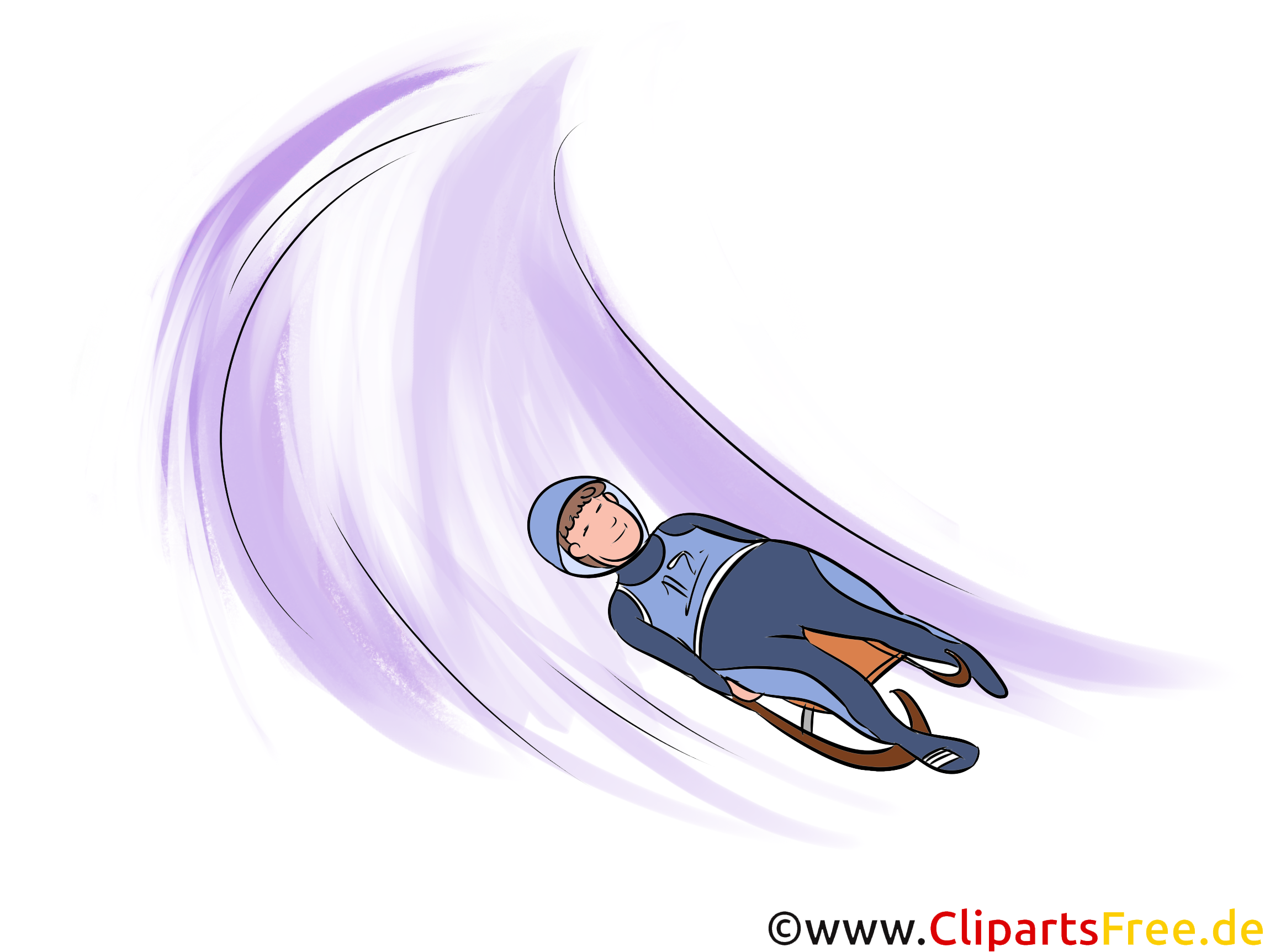 Санный спорт рисунок