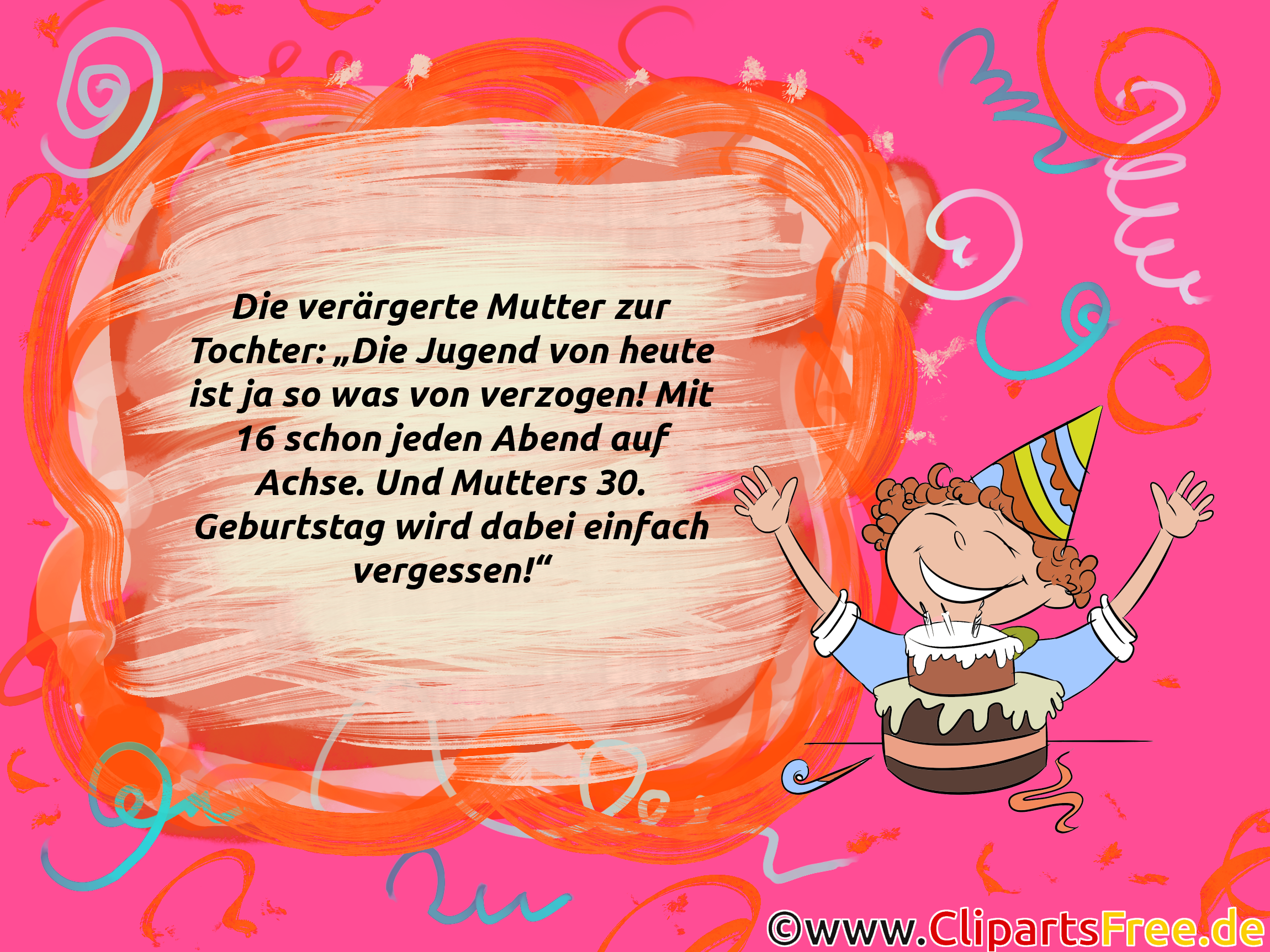 Witzebild mit Text zum Geburtstag