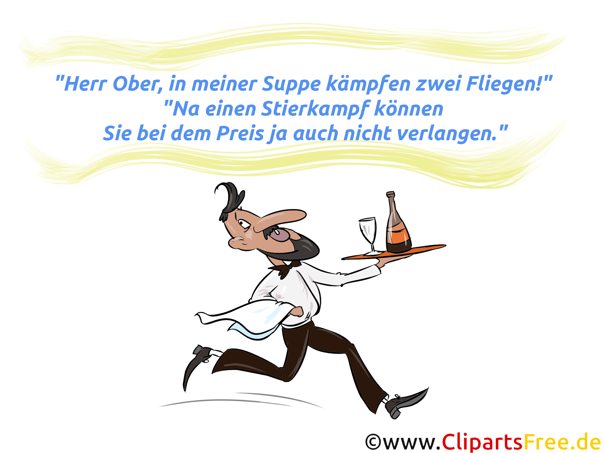 Witze über die Gastronomie als Bilder