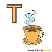 Deutsches Alphabet - Tasse Bild für Lehrer und Schüler