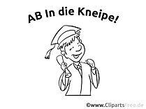 Bild zum AUsmalen - Ab in die Kneime