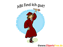 Glückwunschkarte Abitur - ABI finde ich gut!