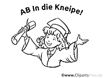 Malvorlage Schulabsolvent