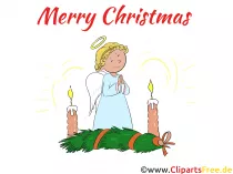 Advent Bild mit Engel