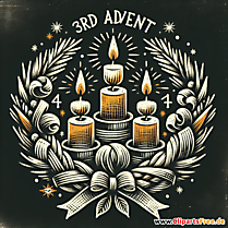3 Advent Clipart