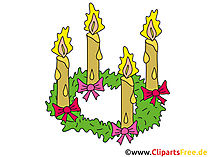 Advent Clipart zum 4 Advent