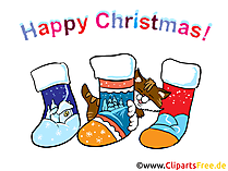 Lustiges Bild zu Weihnachten mit Socken