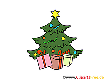 Choinka i prezenty darmowe cliparty, zdjęcia, ilustracje