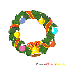 Clip Art Adventskranz zum Herunterladen und Drucken