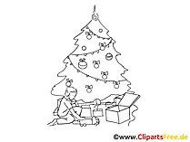 Clipart Boże Narodzenie czarny biały