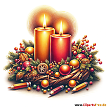 Clipartbillede til anden advent