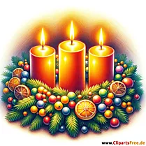 Isječak tri svijeće za Advent
