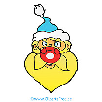 Santa Claus Clipart, Bild, Cartoon, Grafik, Illustration