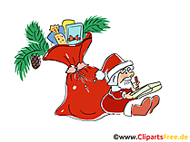 Santa Klaus Bild, Cartoon, Clipart