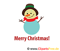 Schneemann Bild, Clip Art, Image, Grafik, Illustration gratis