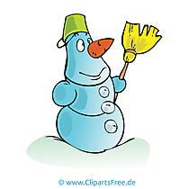 Schneemann Clipart, Bild, Cartoon, Grafik, Illustration