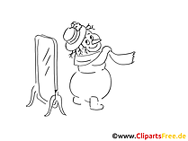 Schwarz weiss Zeichnungen zu Weihnachten