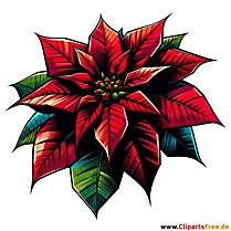 Julestjerne clipart billede