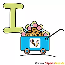 I is for Ice - Abc Clipart