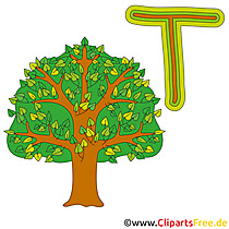 T is for Tree - Alphabet Bilder