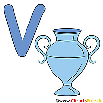 V is for Vase - ABC Buchstaben